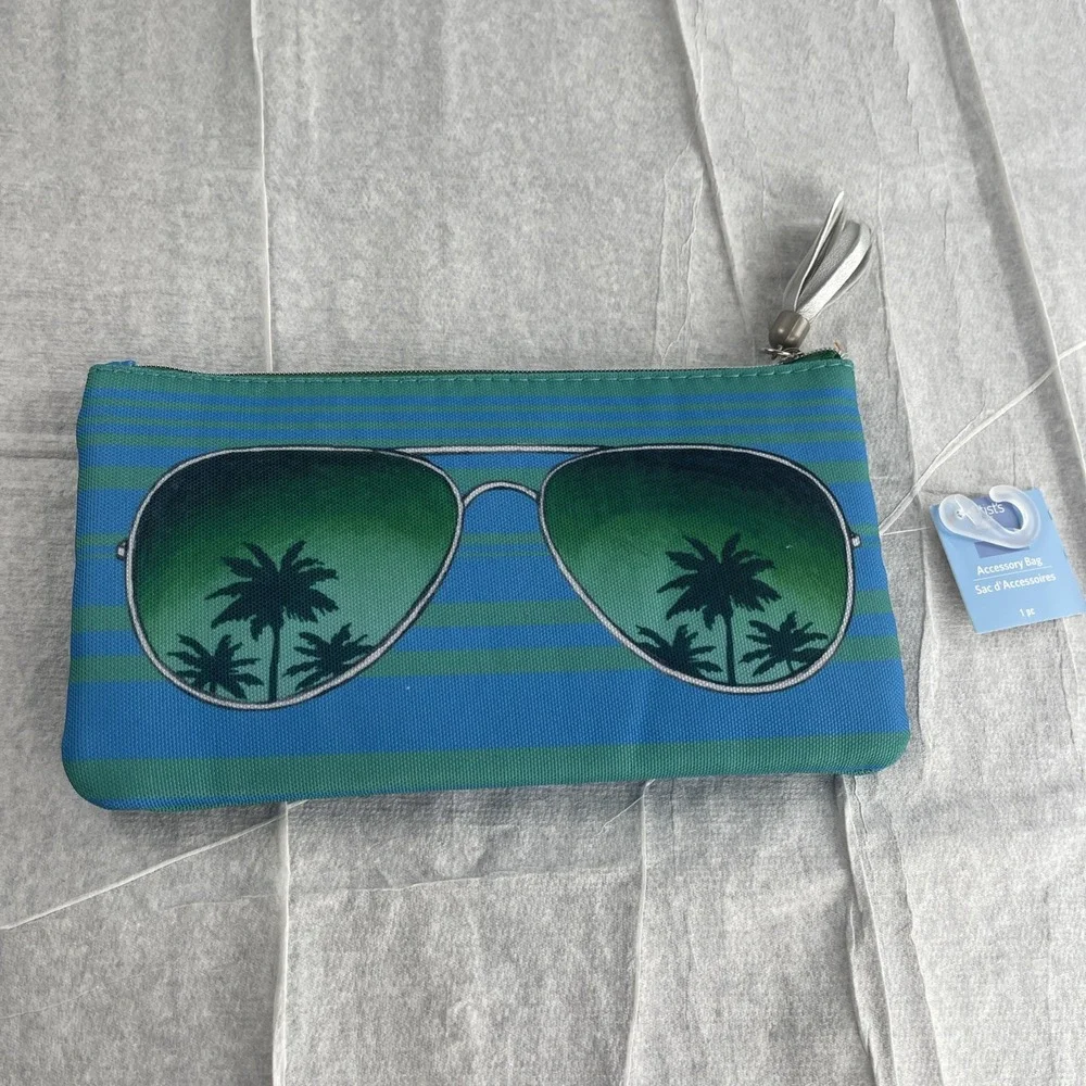 Shades Accessory Bag Blue Green Orange. 8